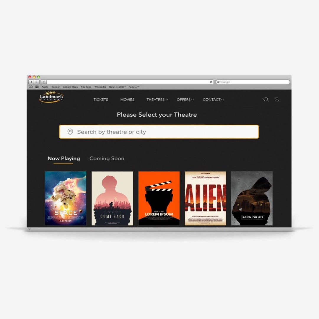 Landmark landing page re-design